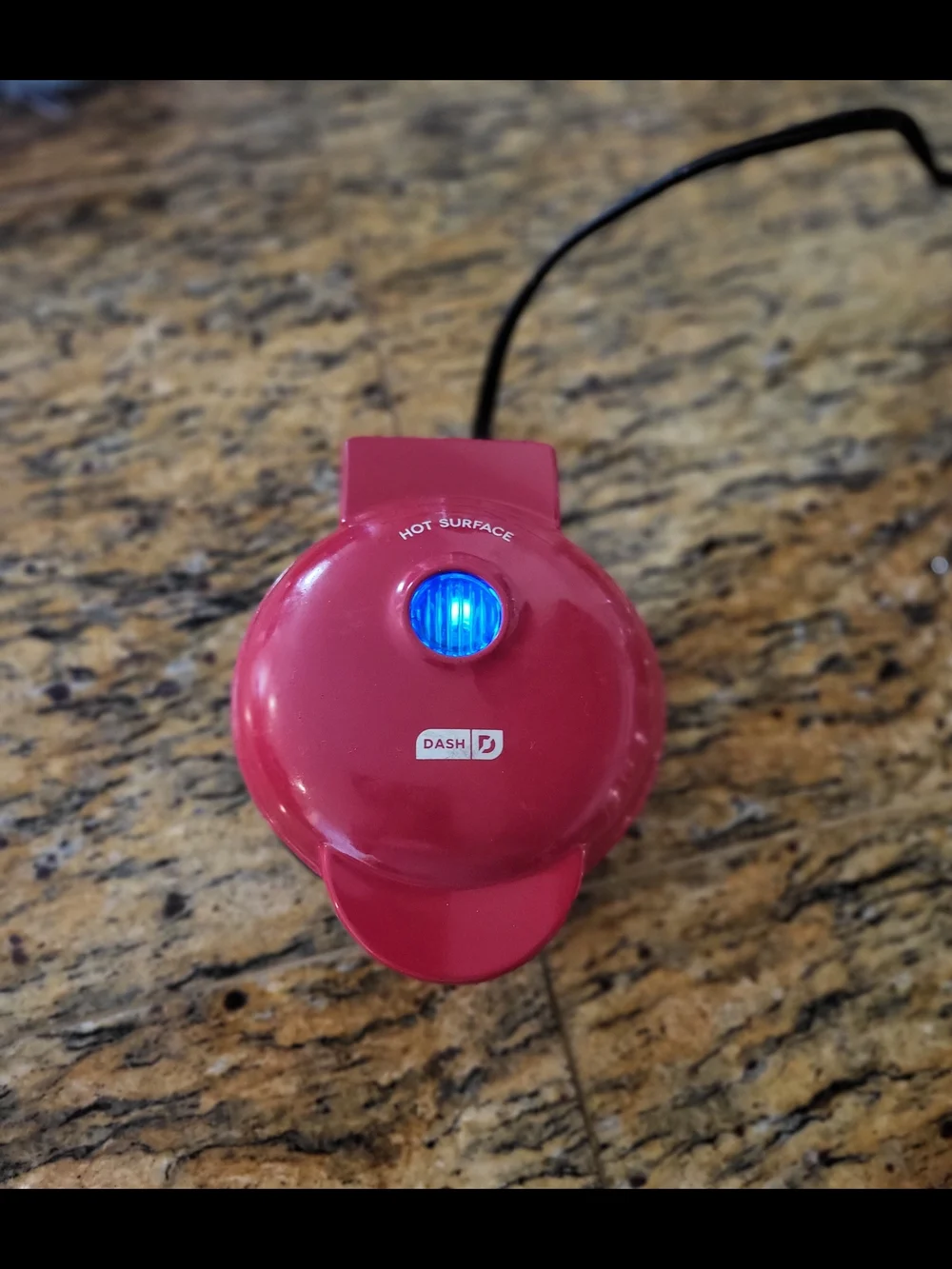 Dash Mini Waffle Maker in Red